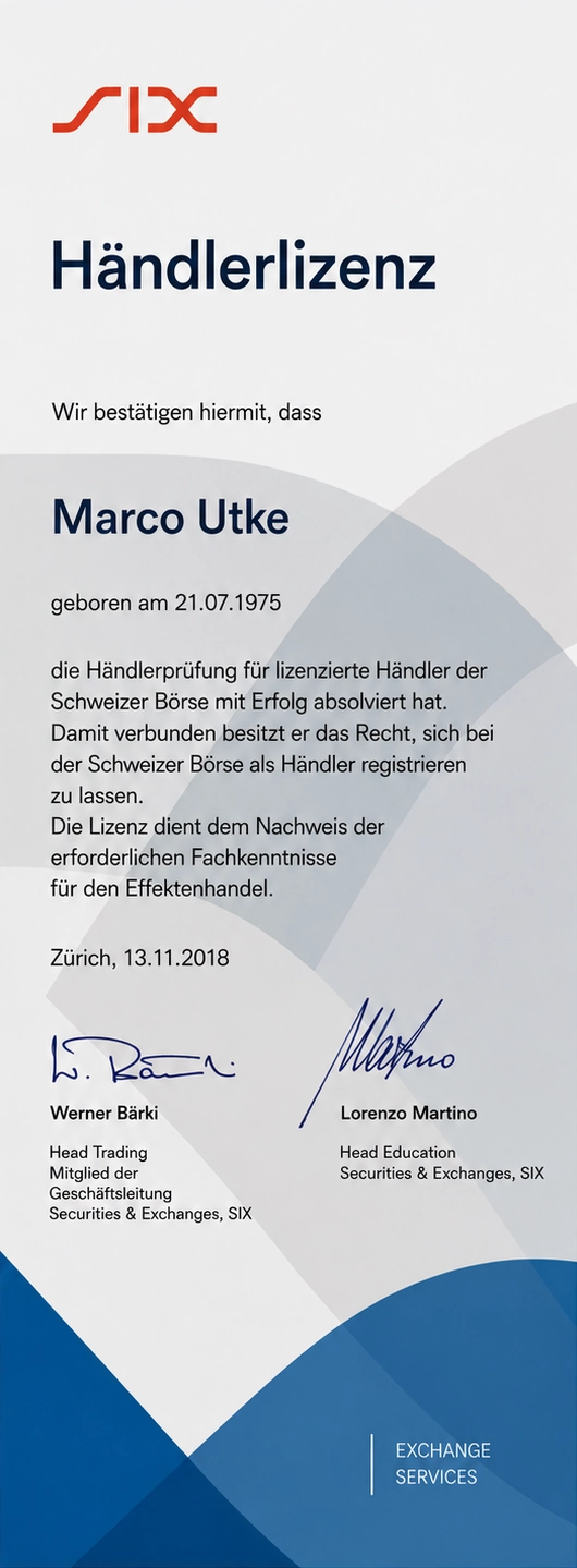 Six_Zertifikat von Marco Utke