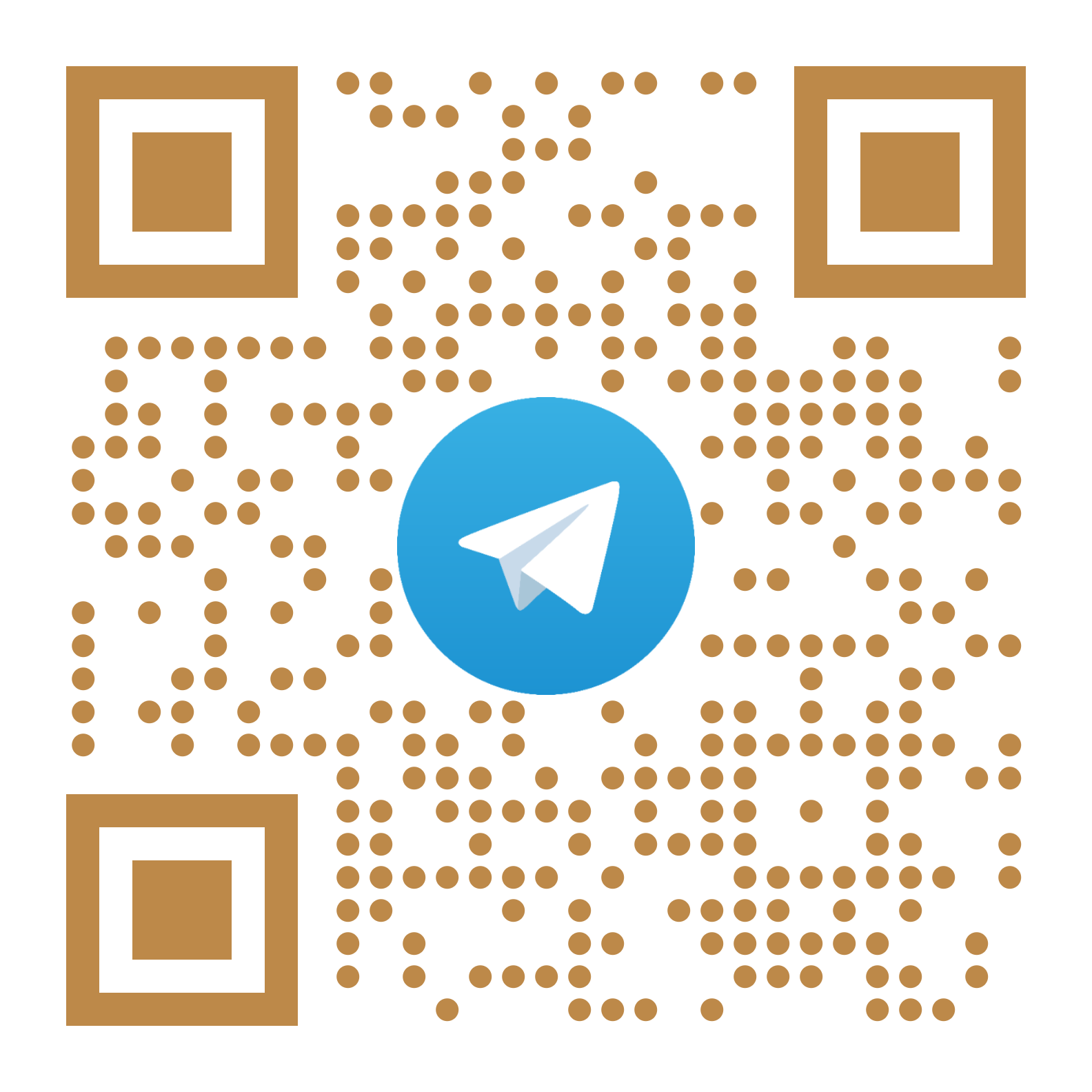 QR Code der Telegram Gruppe von Exodus Trading