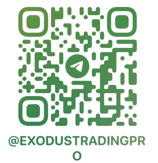 QR code zum Telegram Kanal von exodustrading